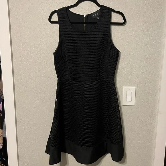 Romeo & Juliet Couture Black Mesh Fit & Flare Sleeveless Dress - Picture 2 of 9